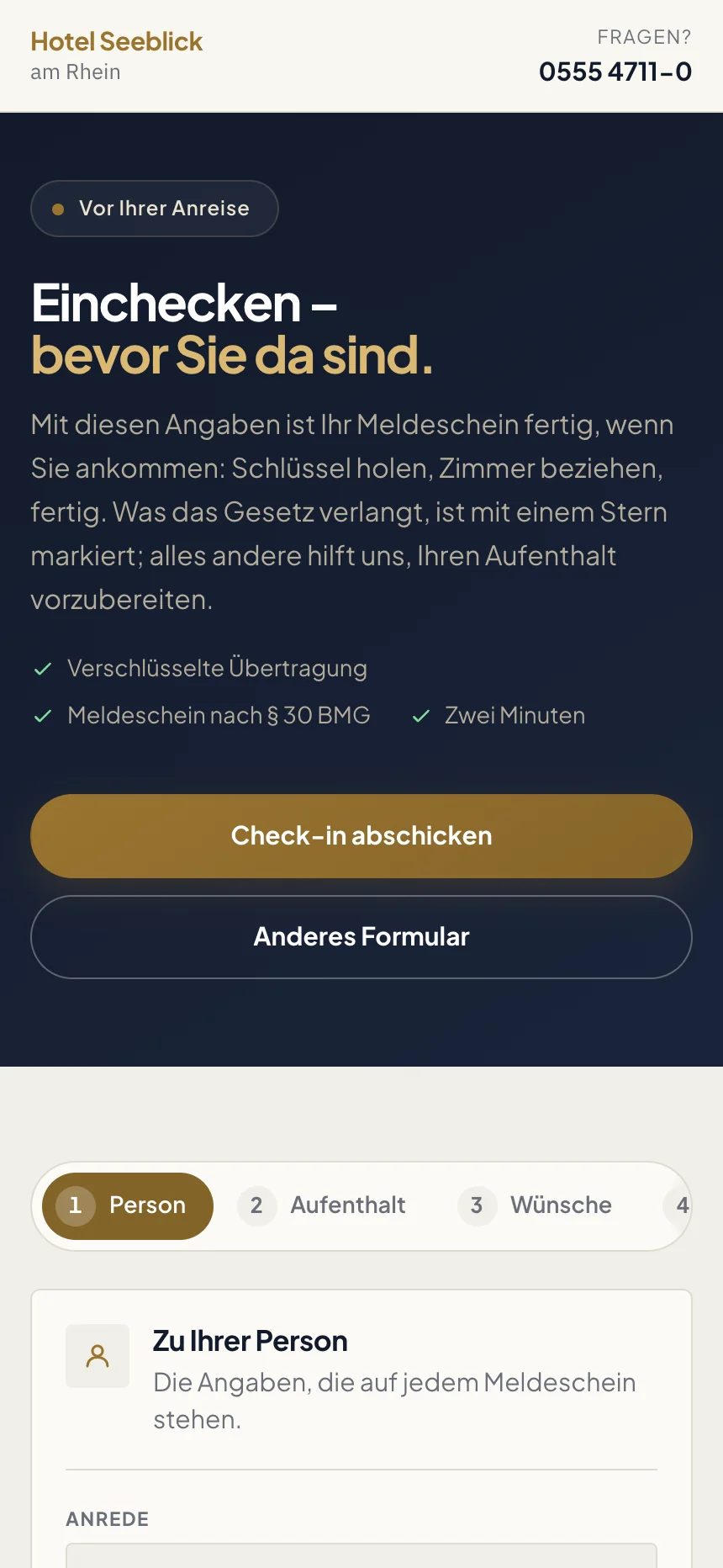 Online-Check-in